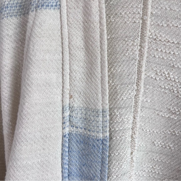 Anthropologie | Akemi + Kin Blue Cream Striped Dunes Draped Cardigan - Picture 9 of 15